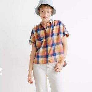 Madewell Hilltop rainbow button down